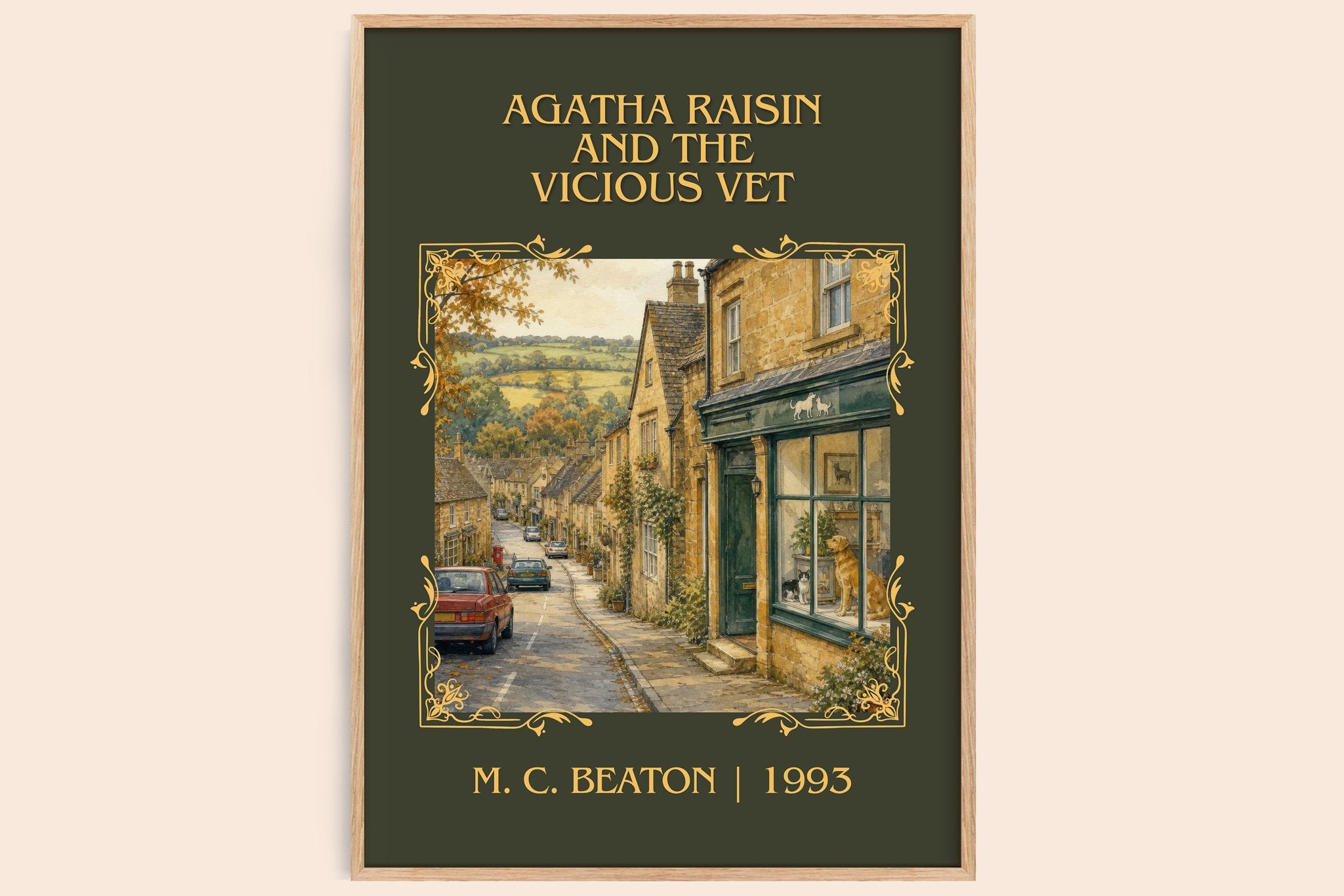Agatha Raisin and the Vicious Vet Classic Book Art Print by M. Beaton