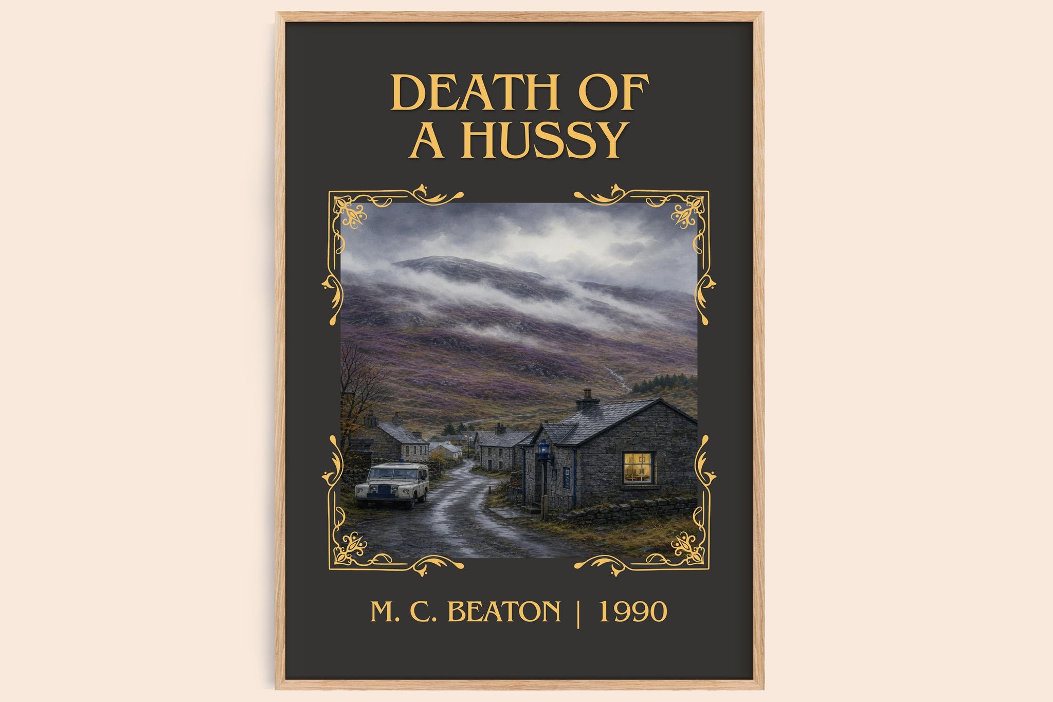 Death of a Hussy Classic Book Art Print by M. C. Beaton
