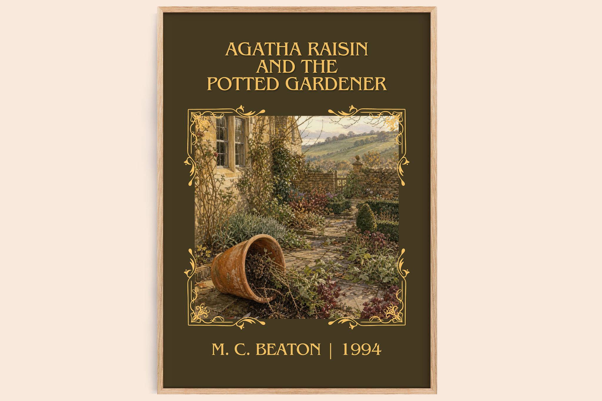 Agatha Raisin and the Potted Gardener Classic Book Art Print by M. C. Beaton