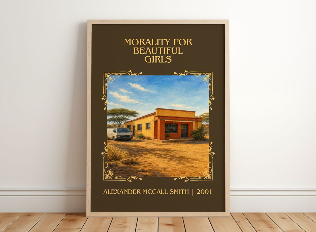 Morality for Beautiful Girls Classic Book Art Print by A. Smith – framed print leaning on a wooden floor