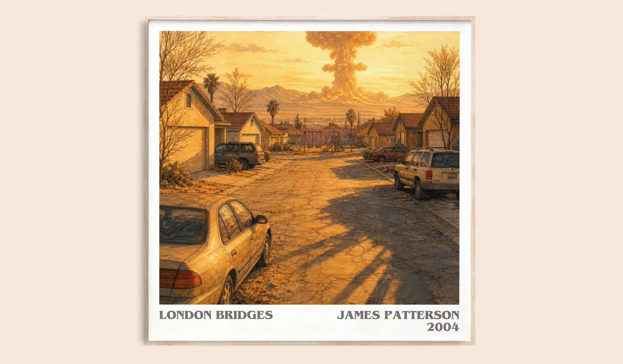 London Bridges literary book poster by James Patterson – framed literary art print