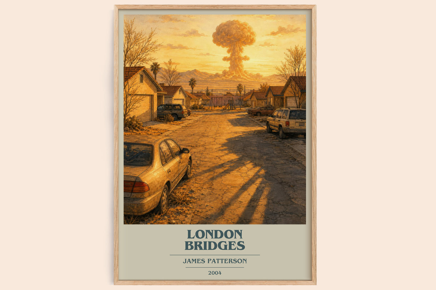 London Bridges book cover book poster by James Patterson – framed literary art print