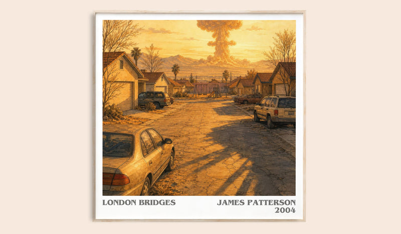 London Bridges literary book poster by James Patterson – framed literary art print