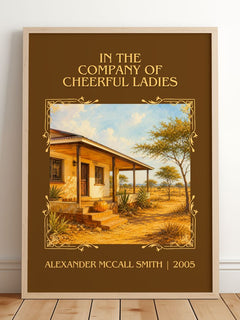 In the Company of Cheerful Ladies Classic Book Art Print by A. Smith – framed print leaning on a wooden floor