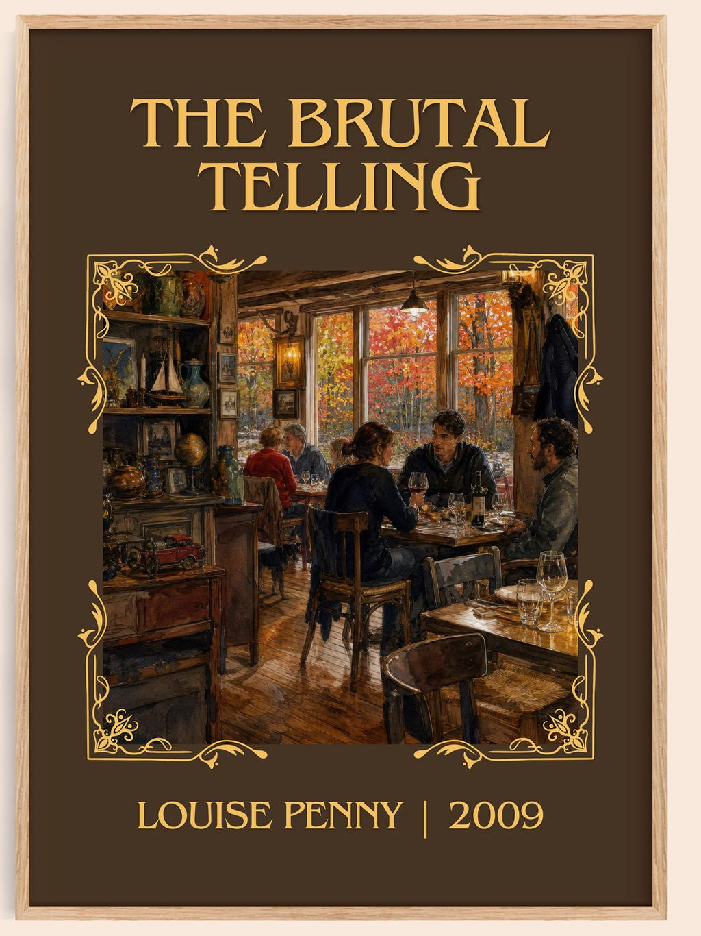 The Brutal Telling Classic Book Art Print by Louise Penny – book poster