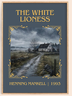 The White Lioness Classic Book Art Print by Henning Mankell – book poster