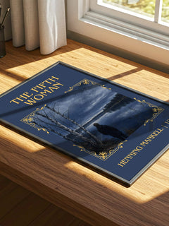 The Fifth Woman Classic Book Art Print by Henning Mankell – print on a sunlit desk