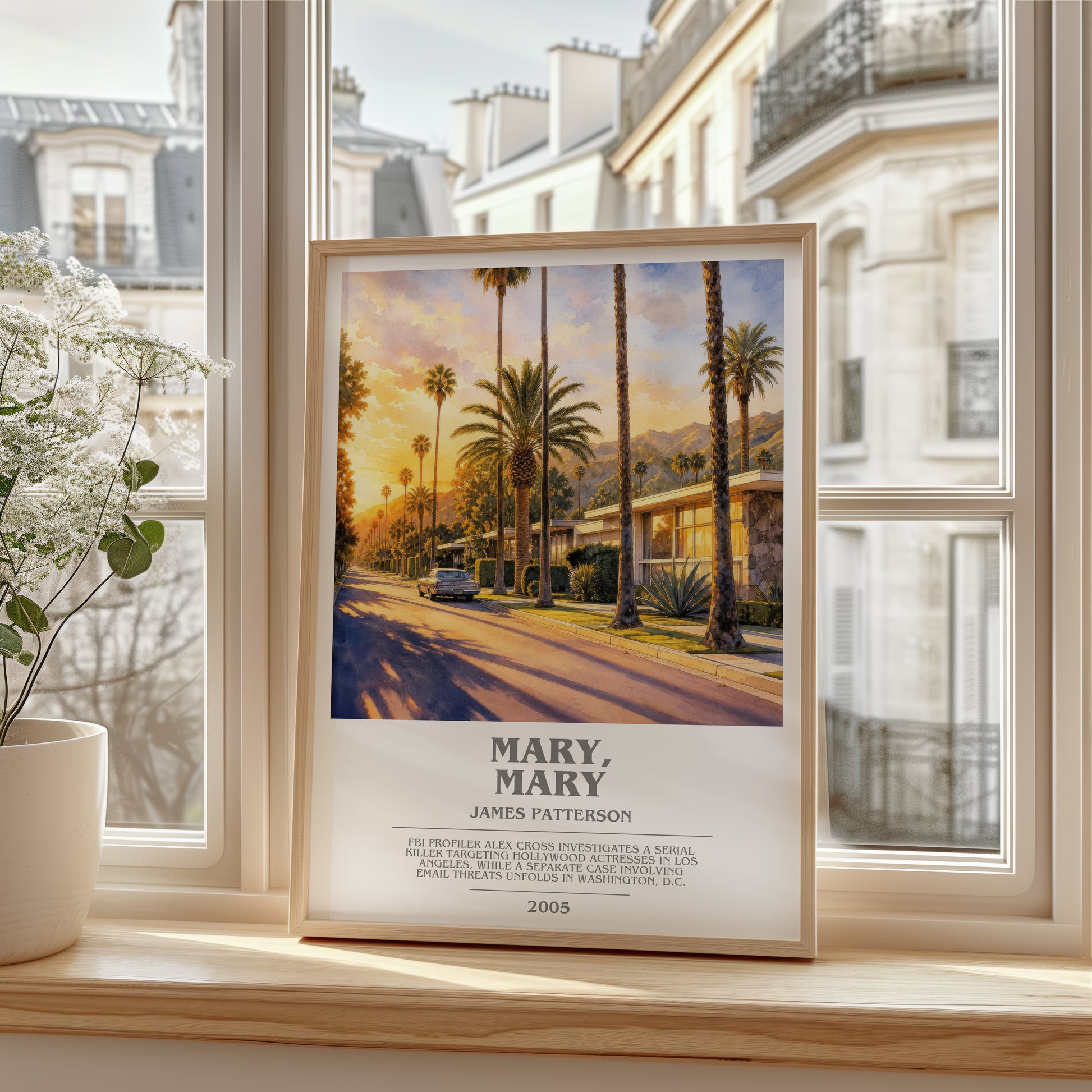 Mary, Mary bookish poster colour and style options – James Patterson book art