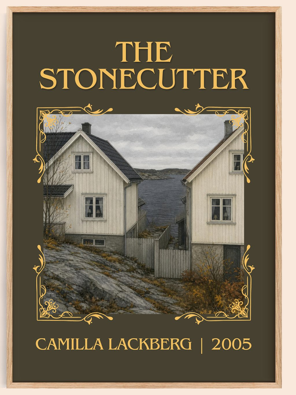 The Stonecutter Classic Book Art Print by Camilla Läckberg – book poster
