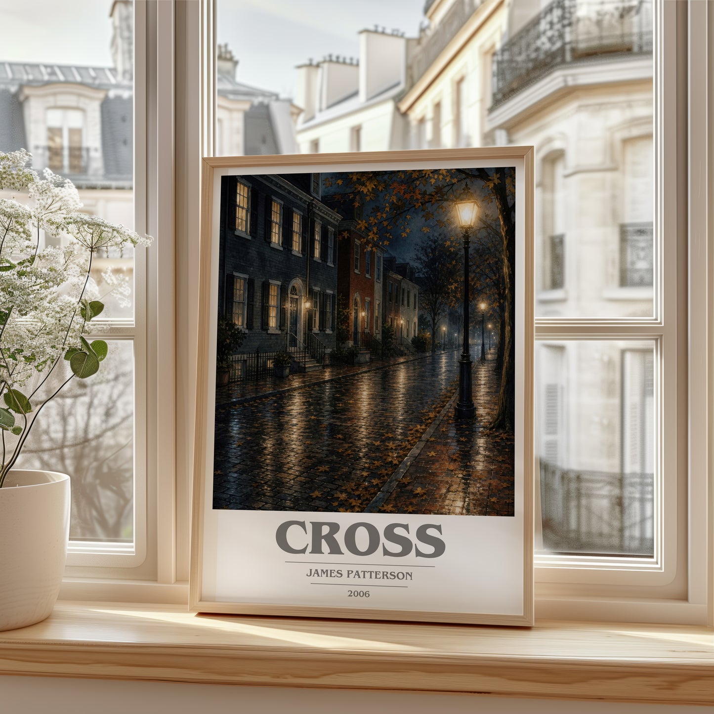 Cross book cover poster colour and style options – James Patterson book art
