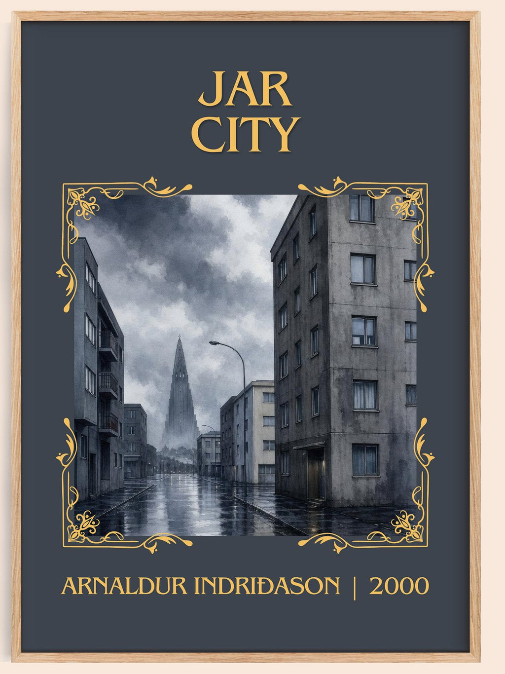 Jar City Classic Book Art Print by Arnaldur Indriðason – book poster