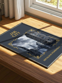 Jar City Classic Book Art Print by Arnaldur Indriðason – print on a sunlit desk