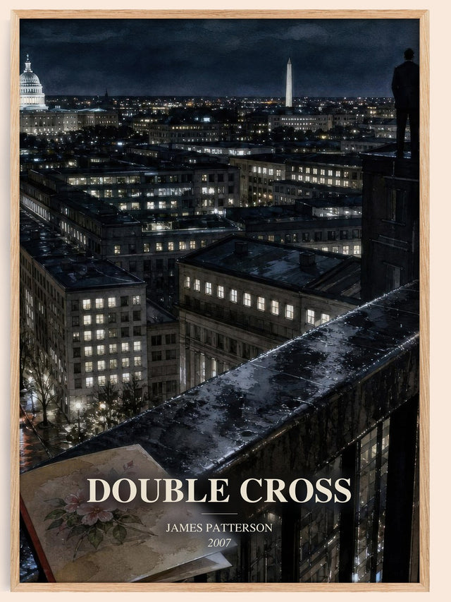 Double Cross Book Watercolour Illustration by James Patterson