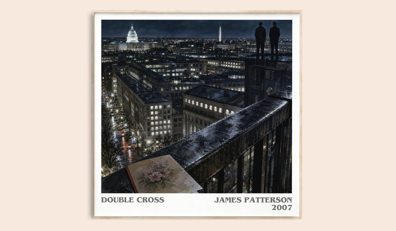 Double Cross literary book poster by James Patterson – framed literary art print