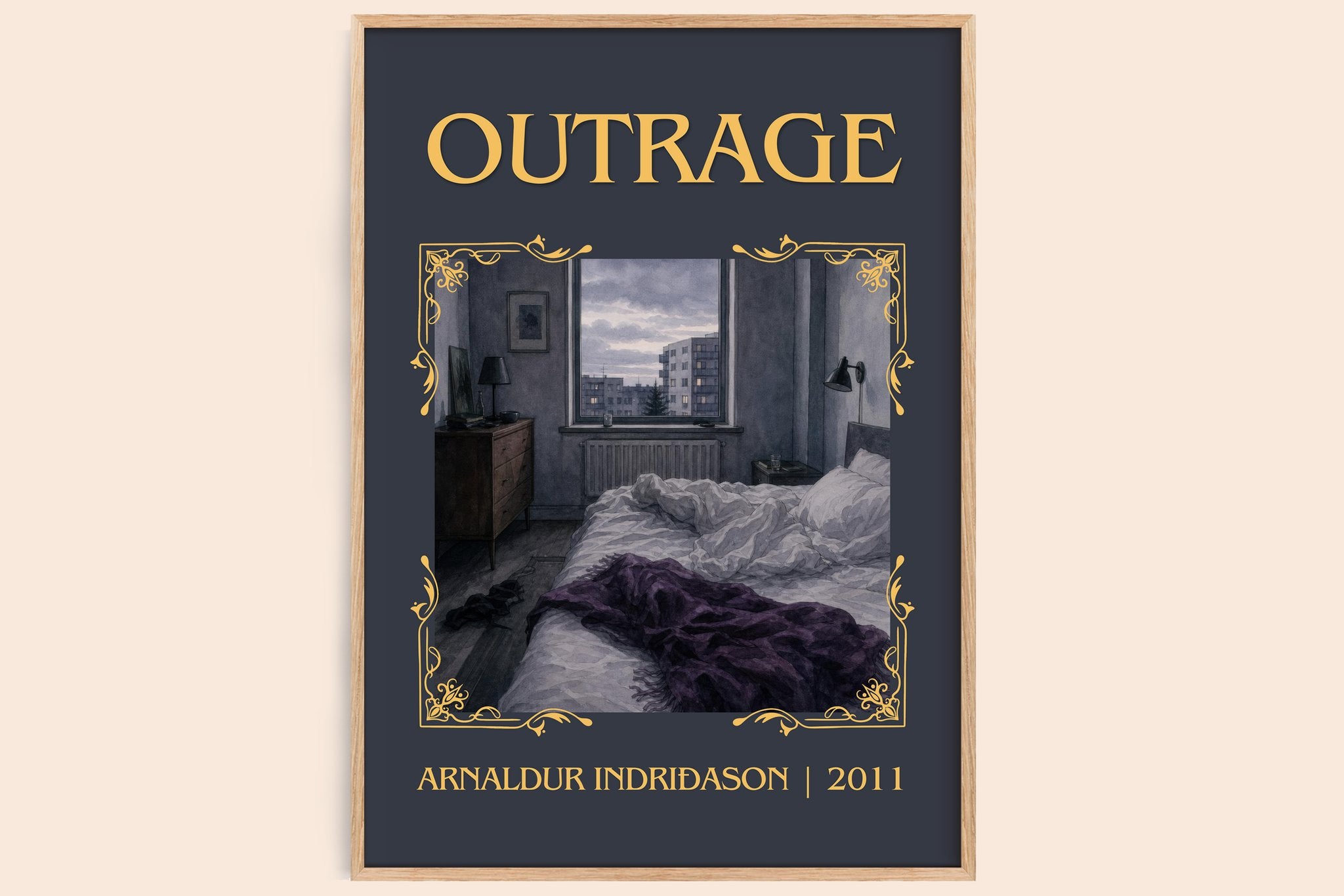 Outrage Classic Book Art Print by Arnaldur Indriðason