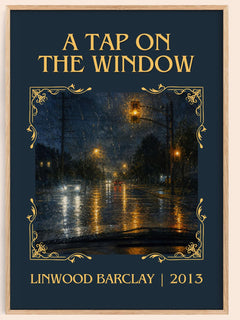 A Tap on the Window Classic Book Art Print by Linwood Barclay – book poster