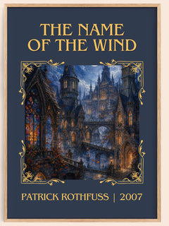 The Name of the Wind Classic Book Art Print by Patrick Rothfuss – book poster