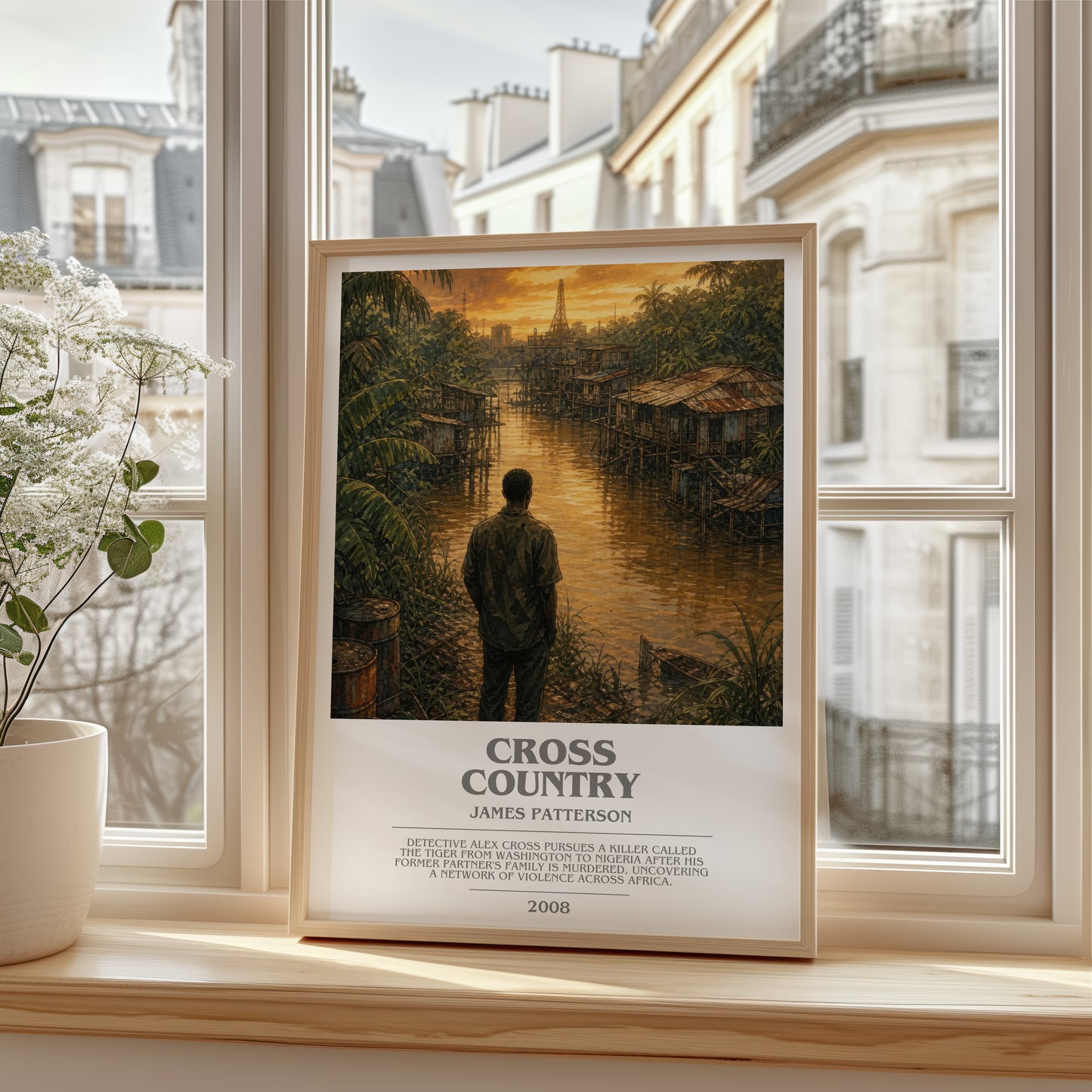 Cross Country bookish poster colour and style options – James Patterson book art