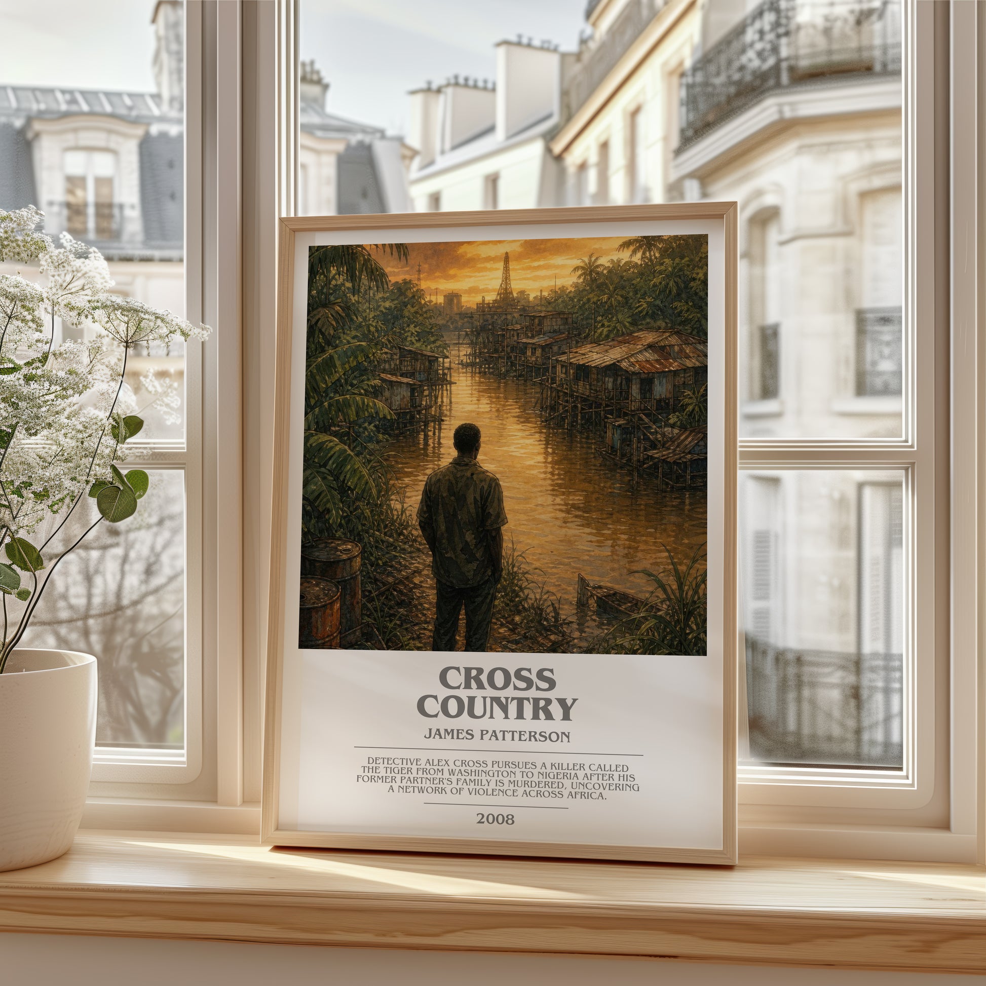 Cross Country bookish poster colour and style options – James Patterson book art