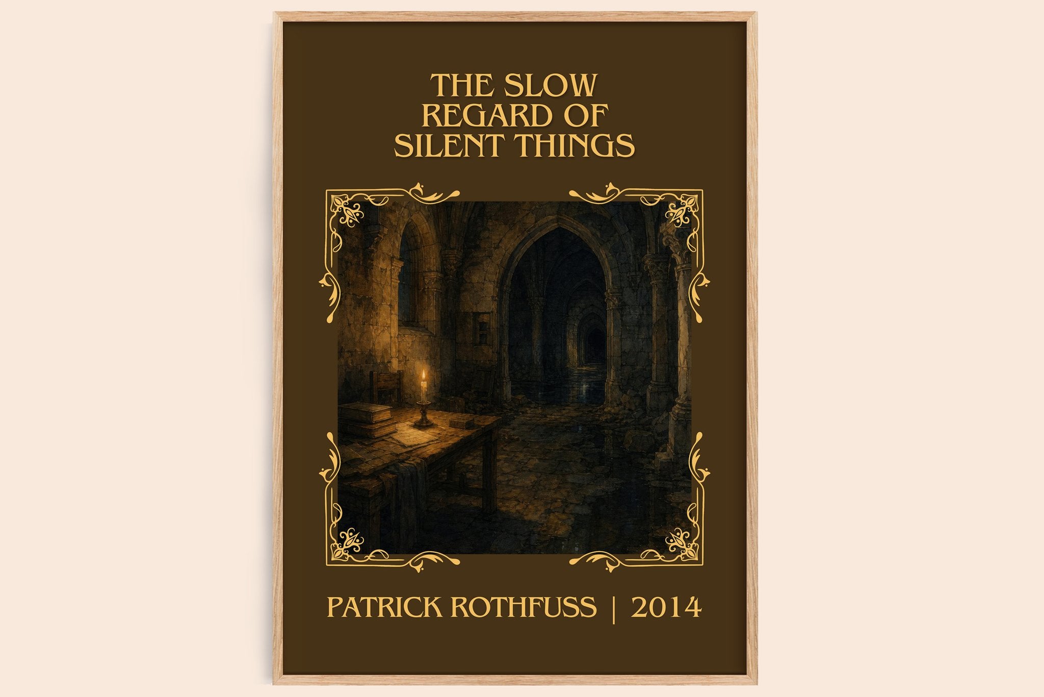 Slow Regard of Silent Things Classic Book Art Print by P. Rothfuss