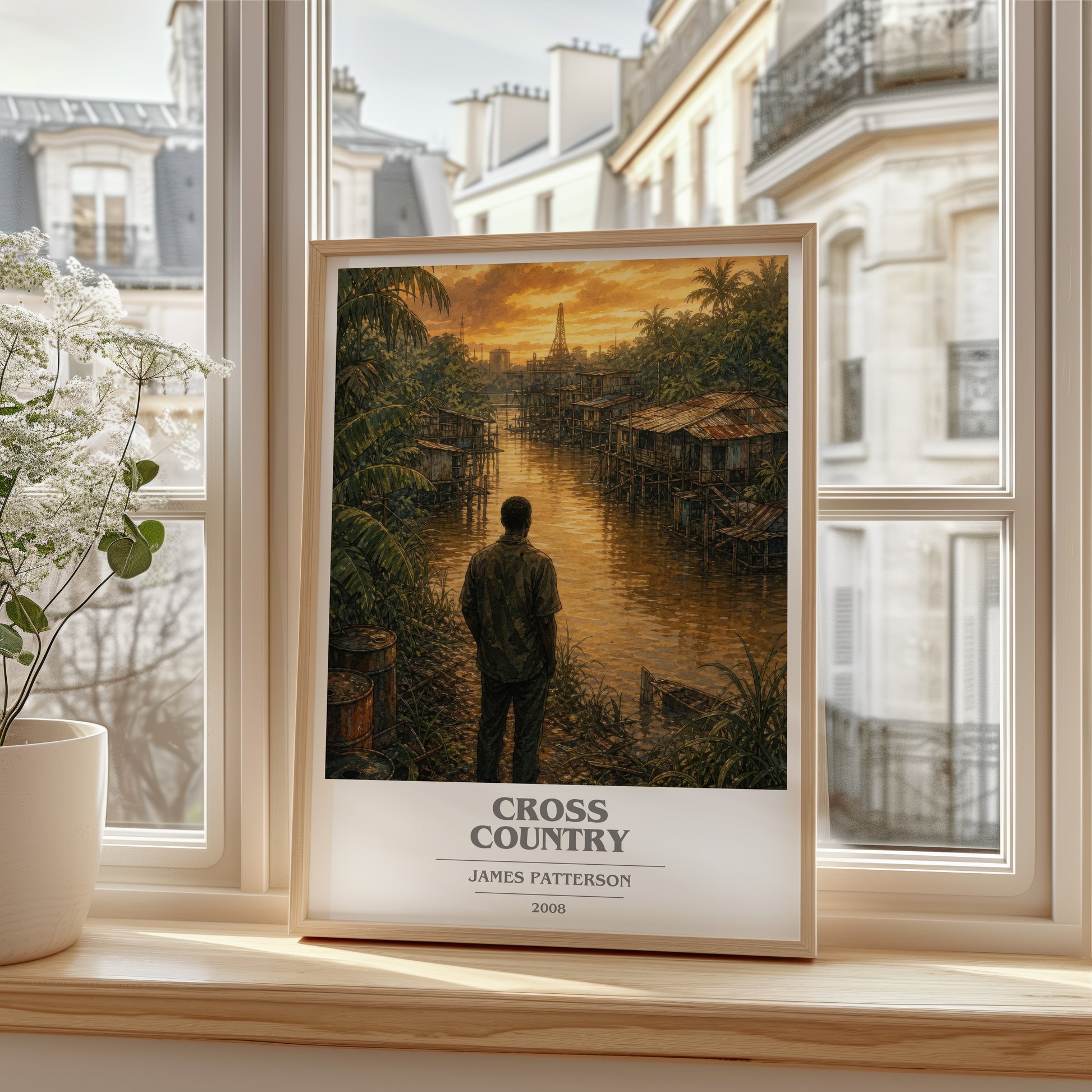 Cross Country book cover poster colour and style options – James Patterson book art