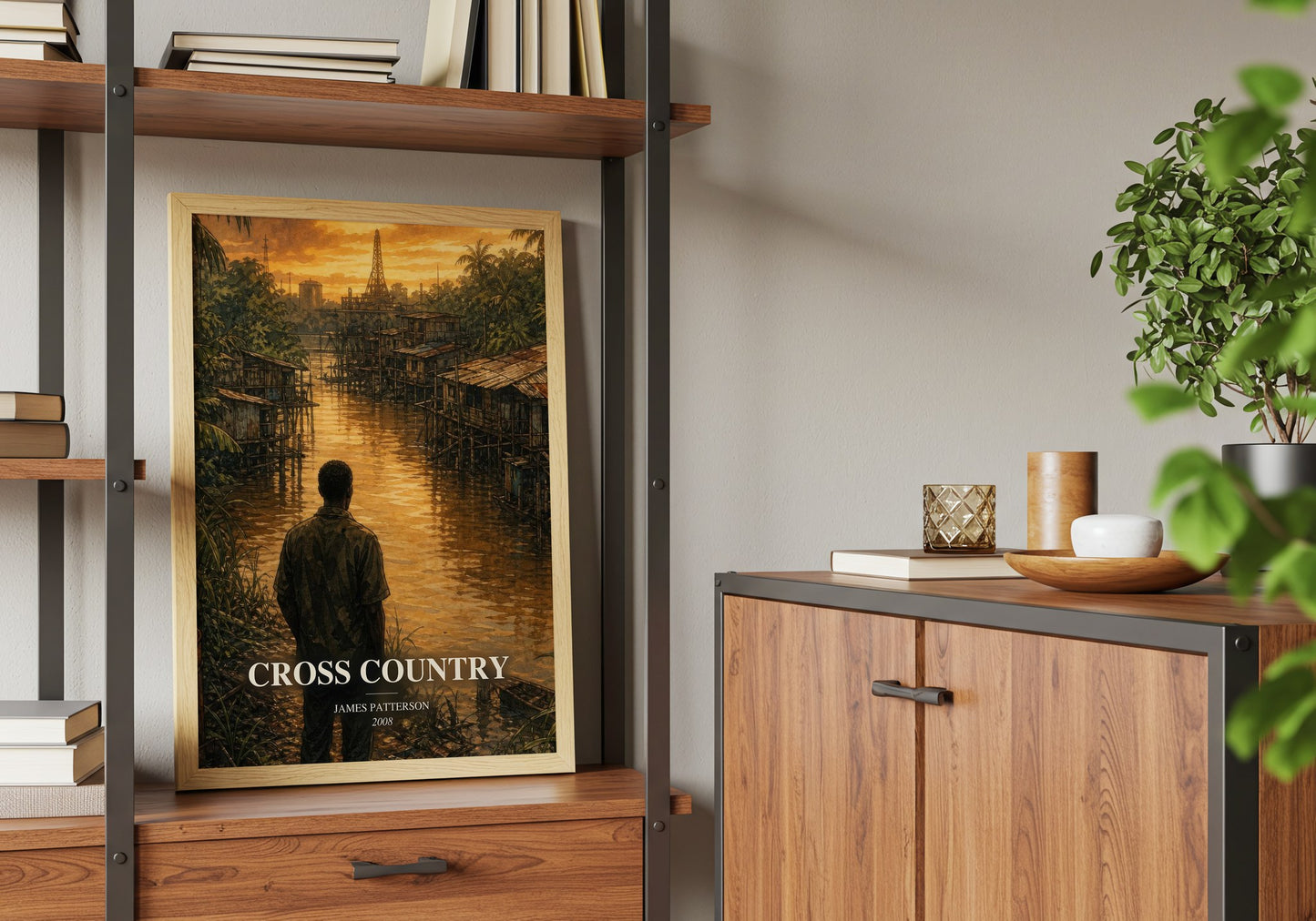 Cross Country book watercolour illustration paper finish options – matte satin gloss