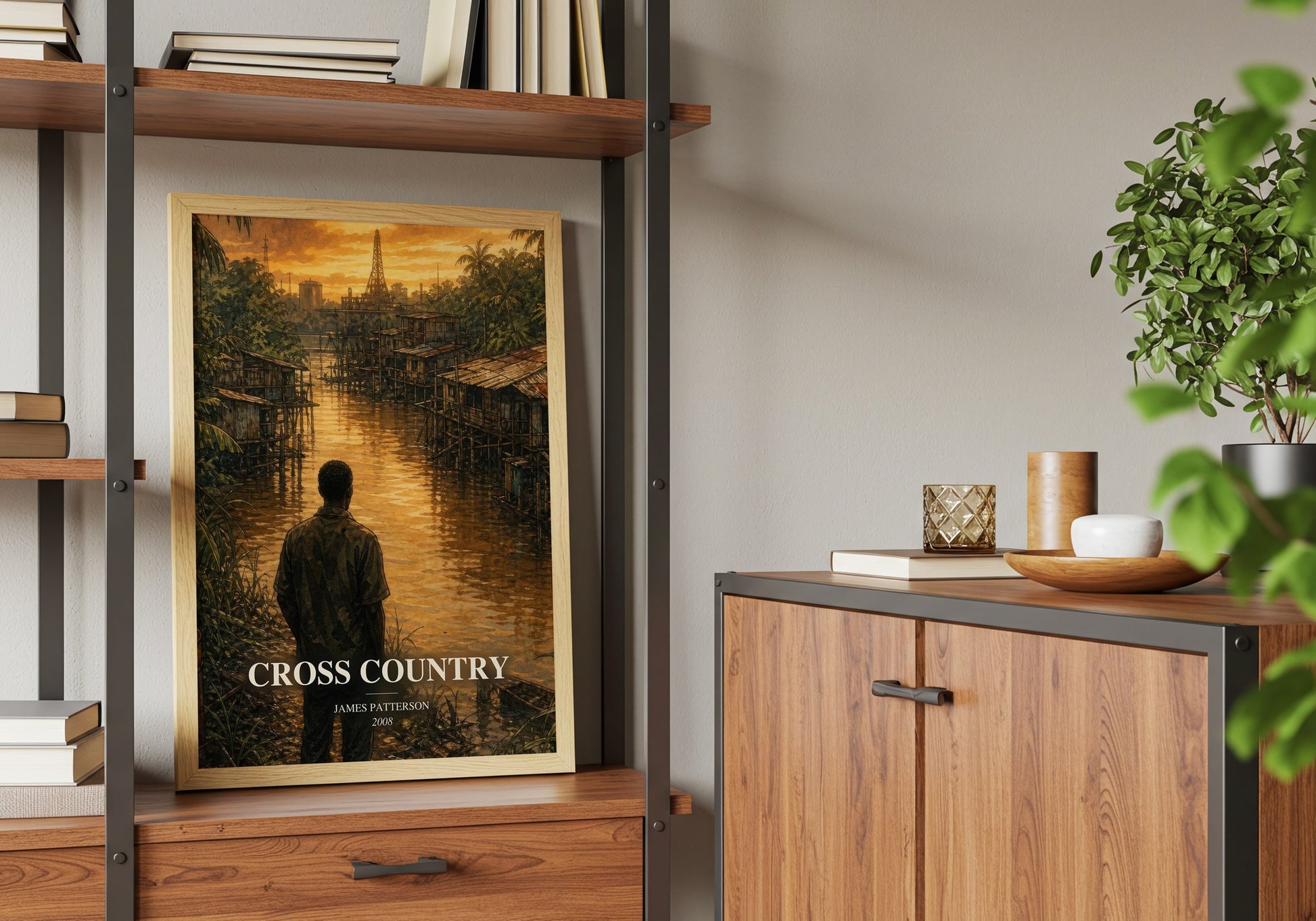 Cross Country book watercolour illustration paper finish options – matte satin gloss