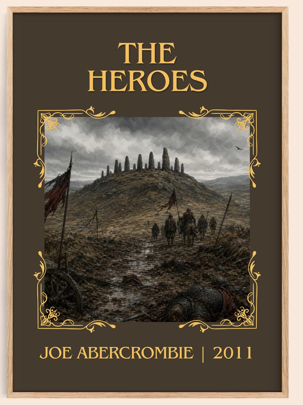 The Heroes Classic Book Art Print by Joe Abercrombie – book poster