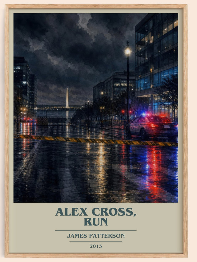 Alex Cross, Run Book Cover Poster by James Patterson