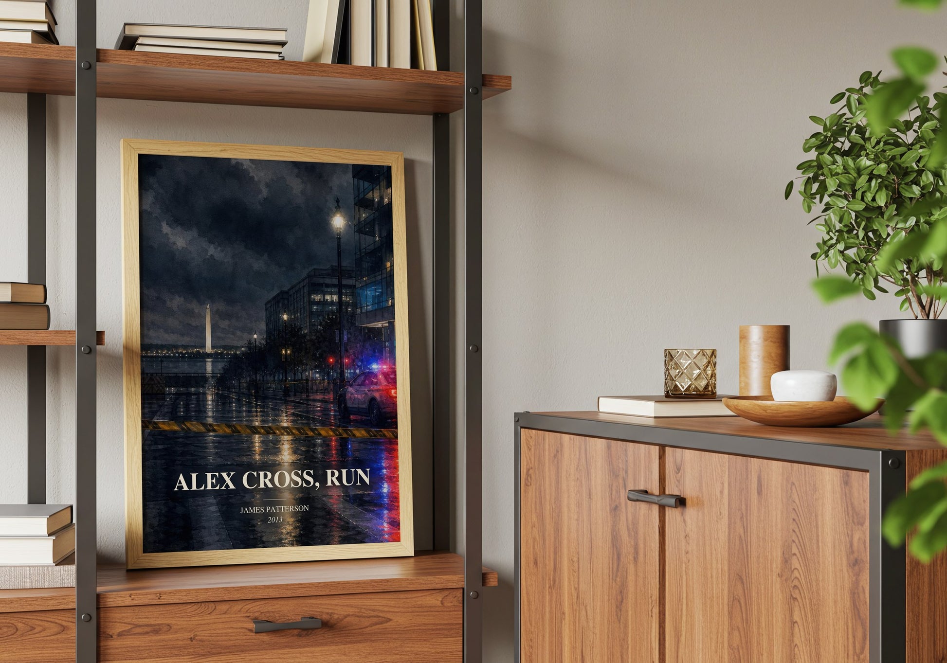 Alex Cross, Run book watercolour illustration paper finish options – matte satin gloss