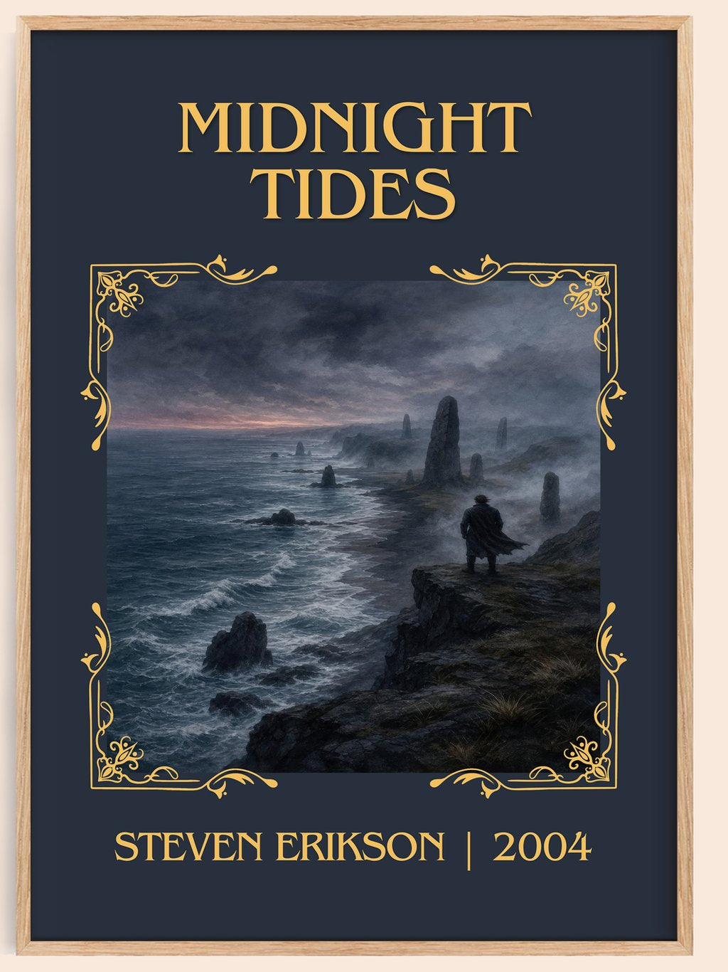Midnight Tides Classic Book Art Print by Steven Erikson – book poster