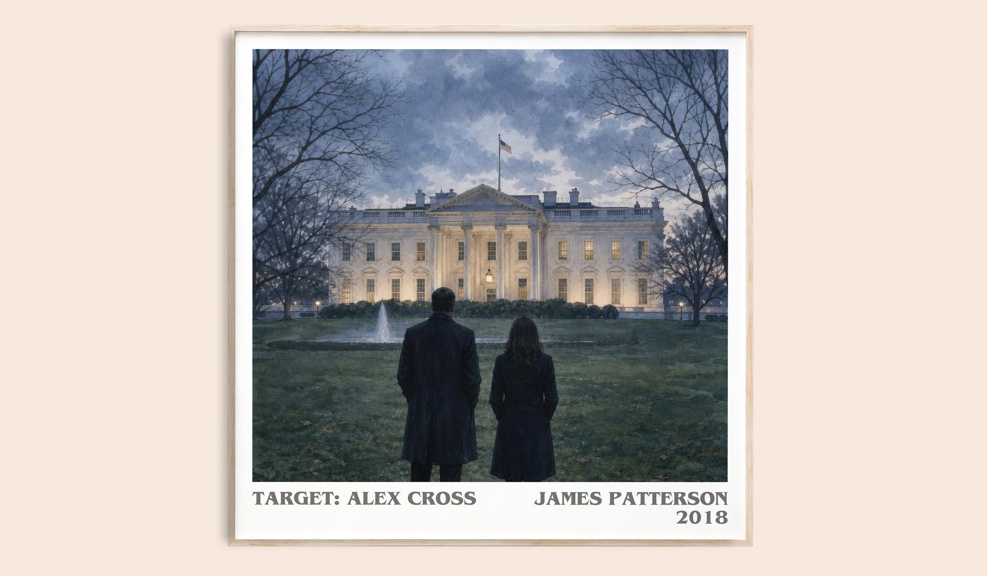 Target: Alex Cross literary book poster by James Patterson – framed literary art print