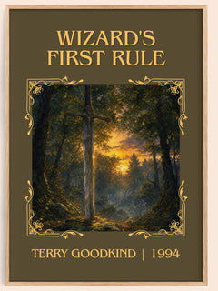 Wizard's First Rule Classic Book Art Print by Terry Goodkind – book poster