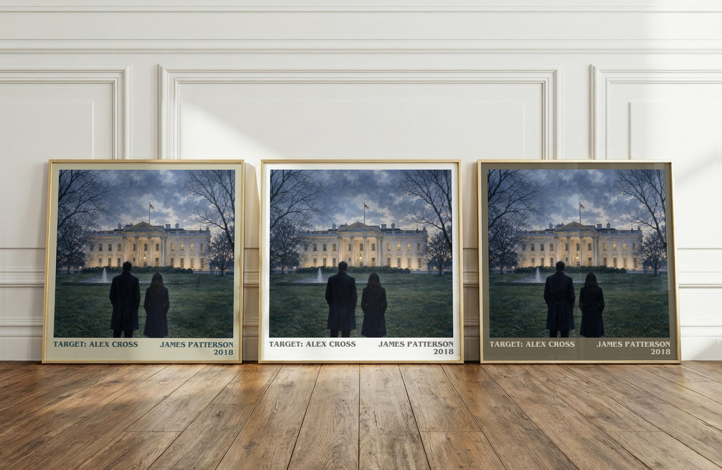 Target: Alex Cross literary art print colour and style options – James Patterson book art