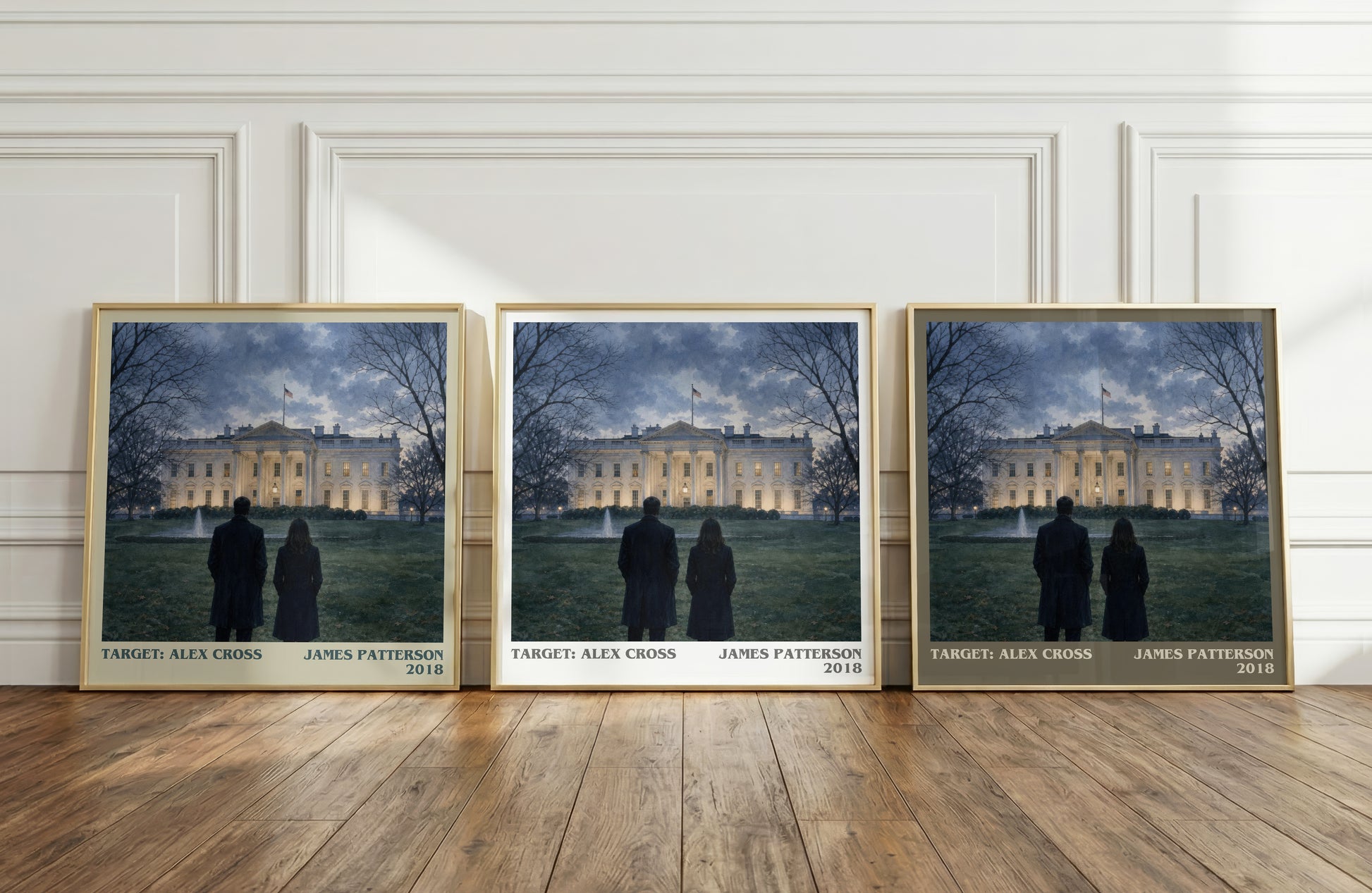 Target: Alex Cross literary art print colour and style options – James Patterson book art