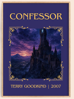 Confessor Classic Book Art Print by Terry Goodkind – book poster