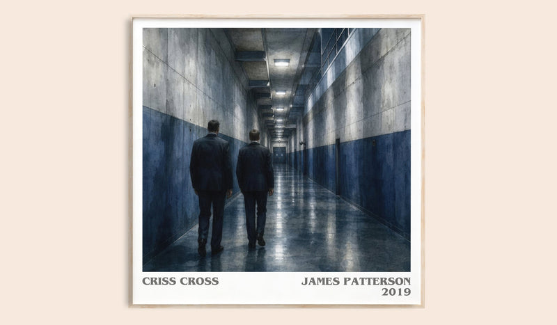 Criss Cross literary book poster by James Patterson – framed literary art print