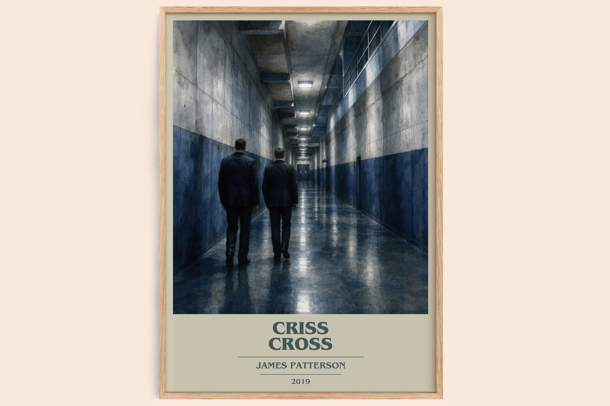 Criss Cross book cover book poster by James Patterson – framed literary art print