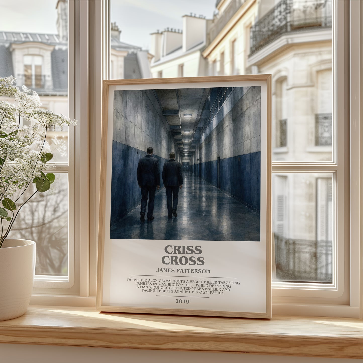 Criss Cross bookish poster colour and style options – James Patterson book art