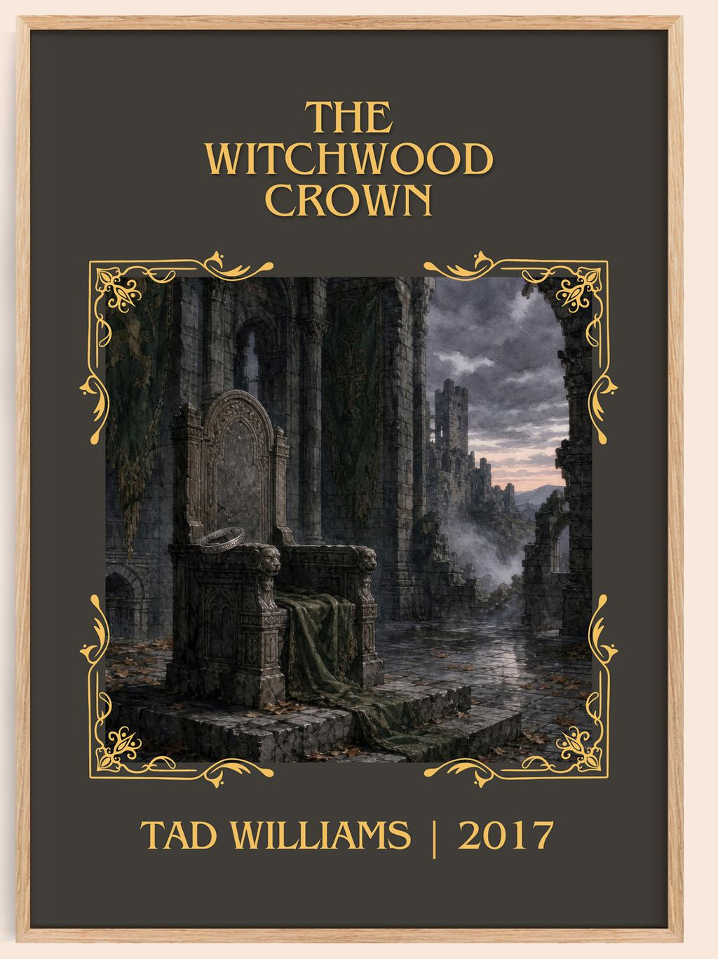 The Witchwood Crown Classic Book Art Print by Tad Williams – book poster