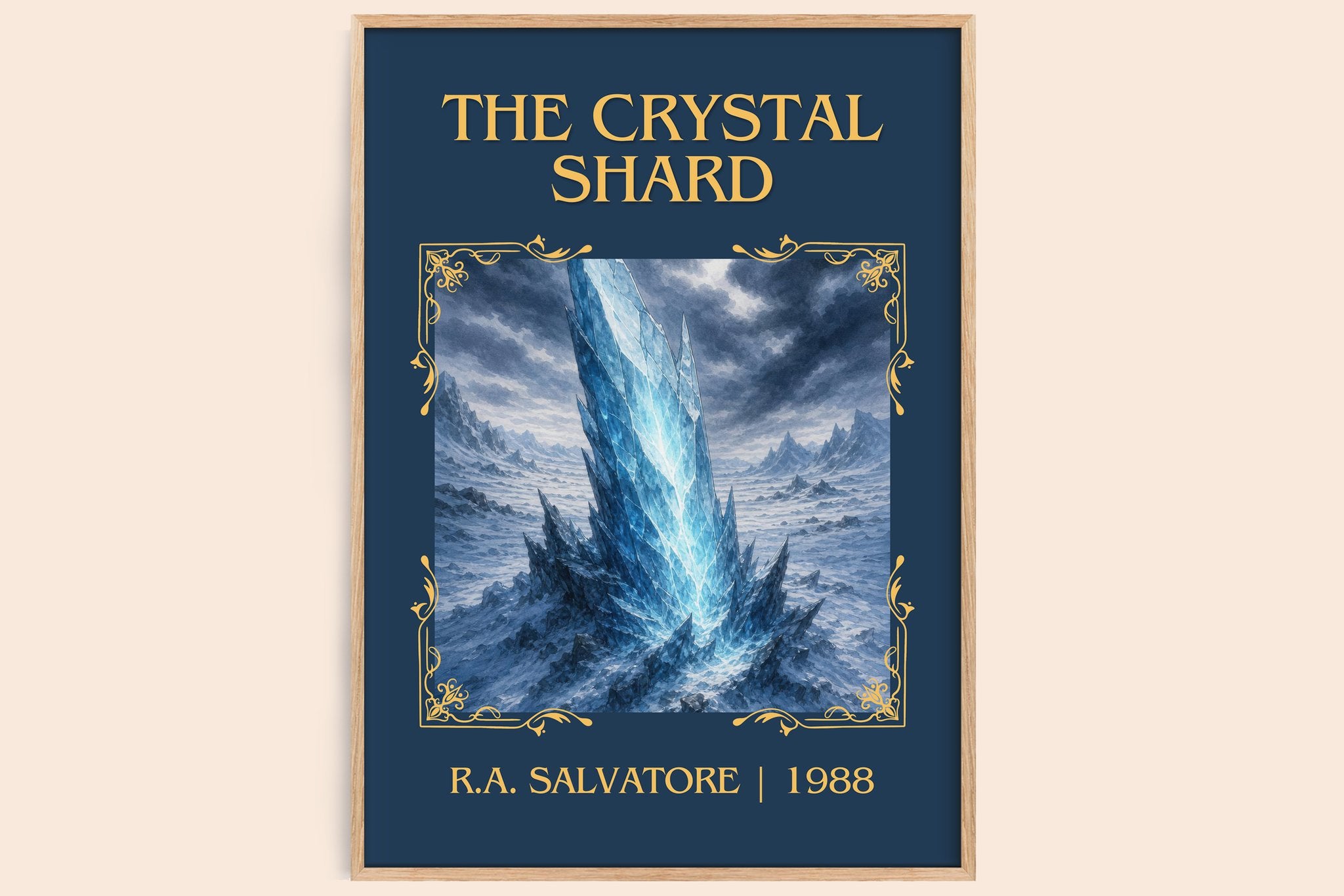 The Crystal Shard Classic Book Art Print by R.A. Salvatore