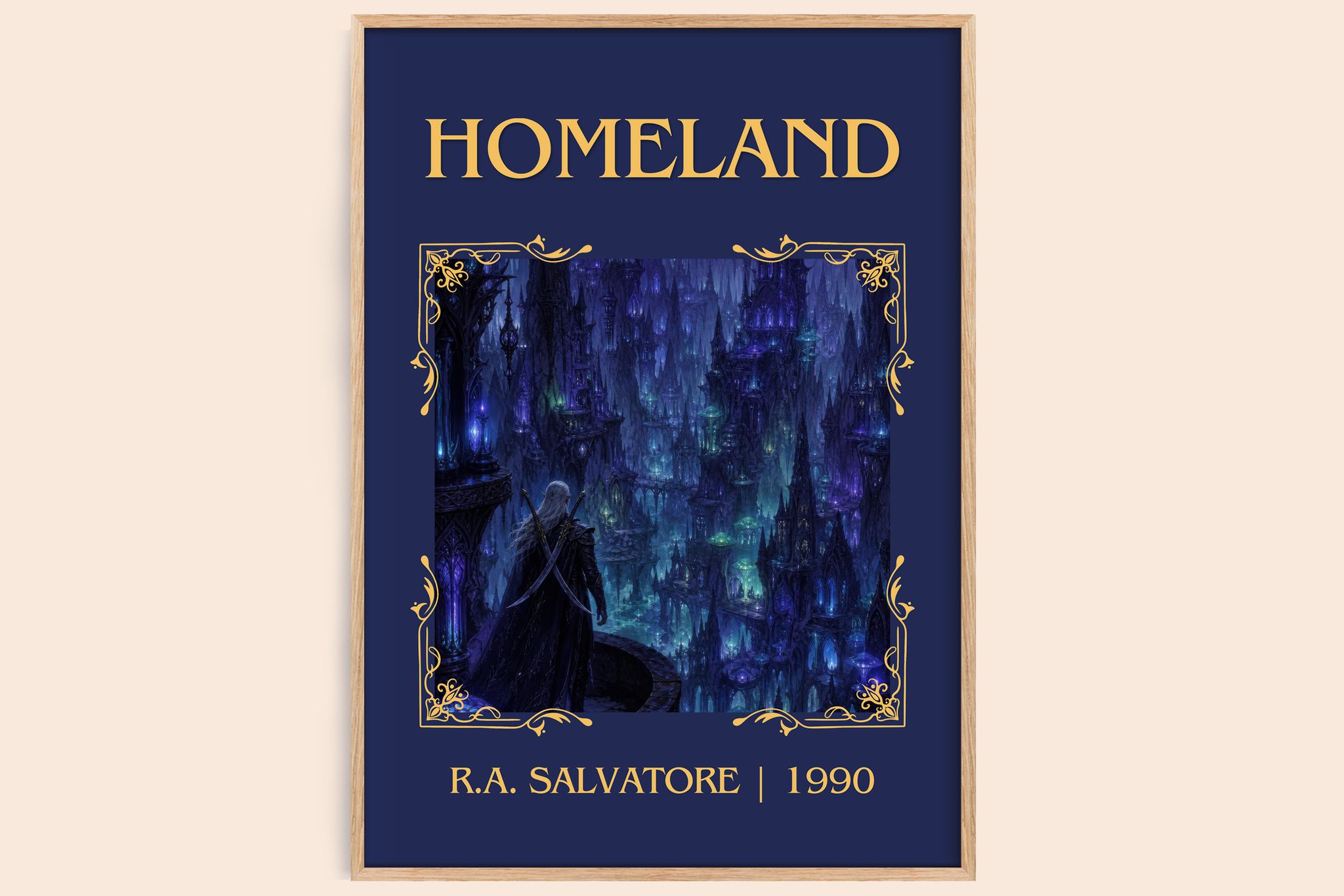 Homeland Classic Book Art Print by R.A. Salvatore