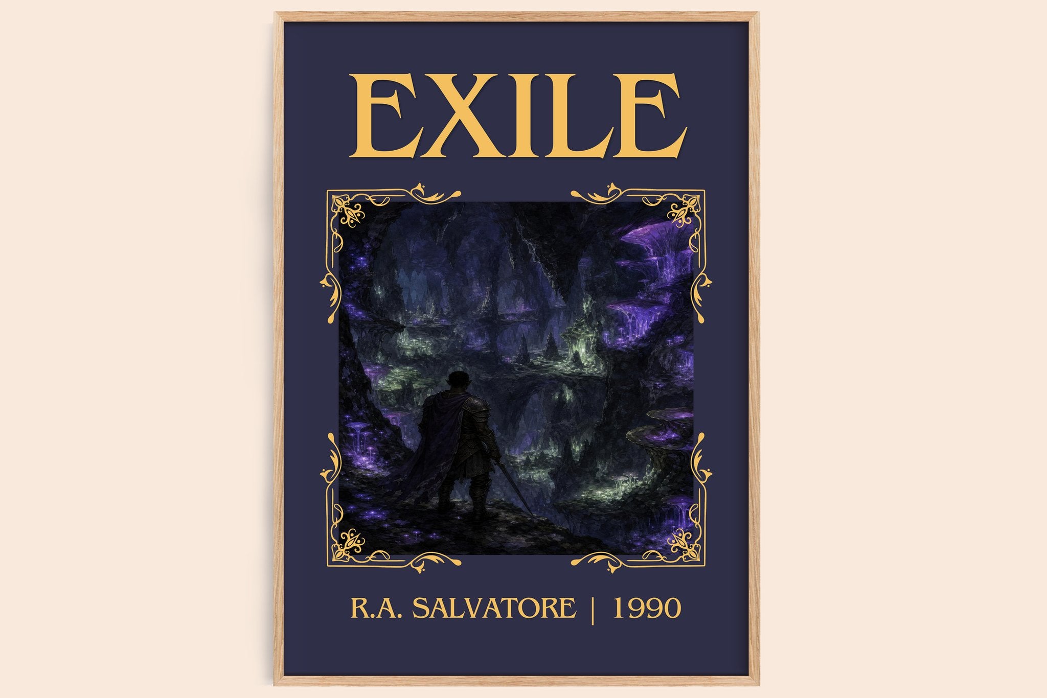 Exile Classic Book Art Print by R.A. Salvatore