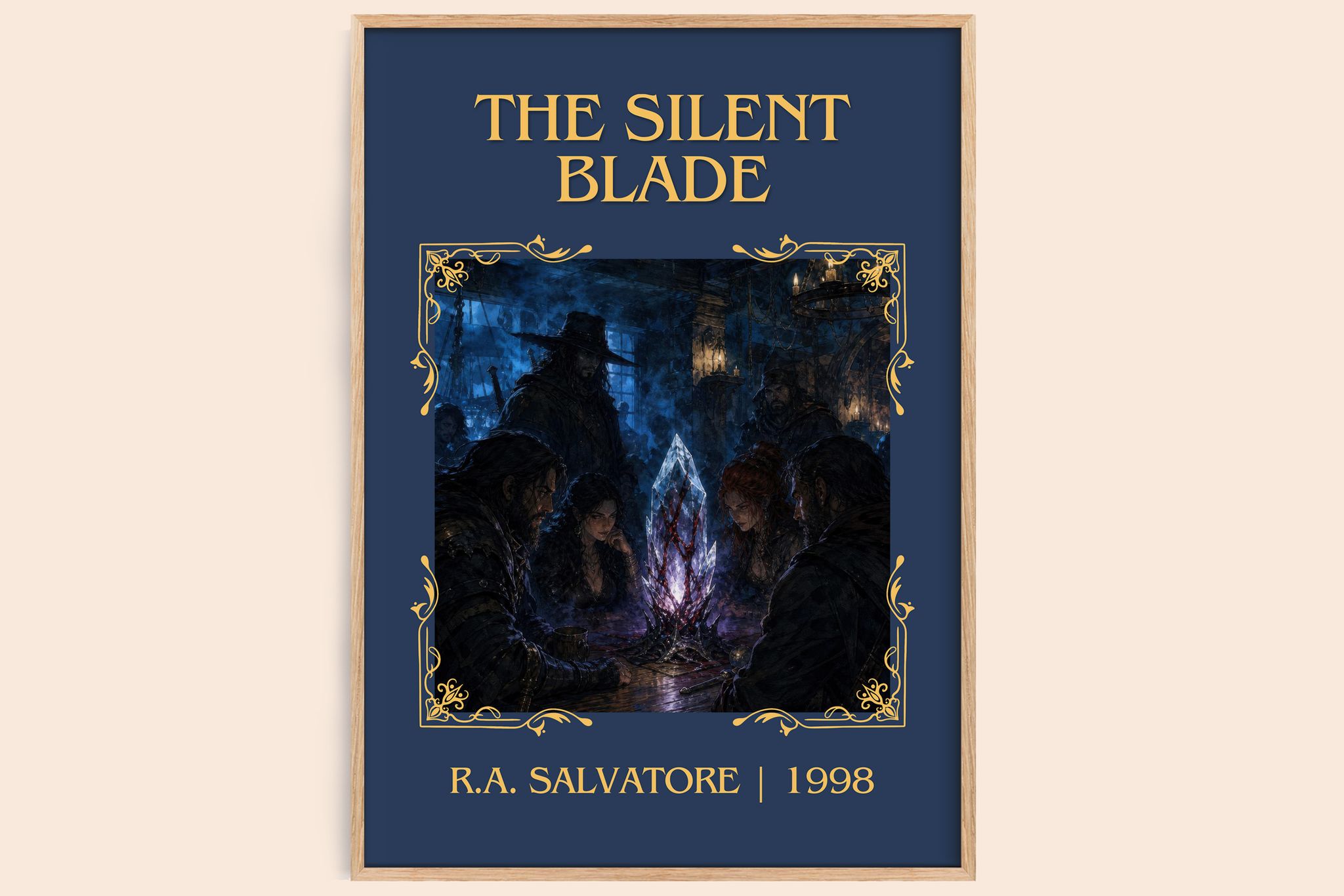The Silent Blade Classic Book Art Print by R.A. Salvatore