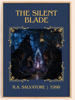 The Silent Blade Classic Book Art Print by R.A. Salvatore – book poster
