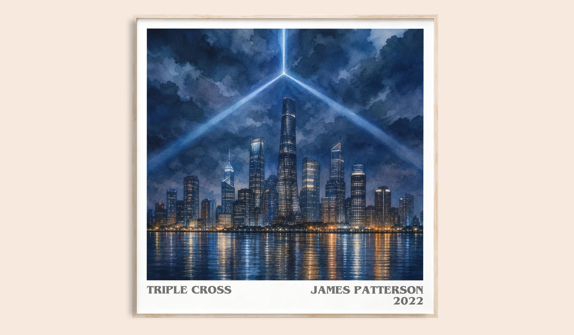 Triple Cross literary book poster by James Patterson – framed literary art print