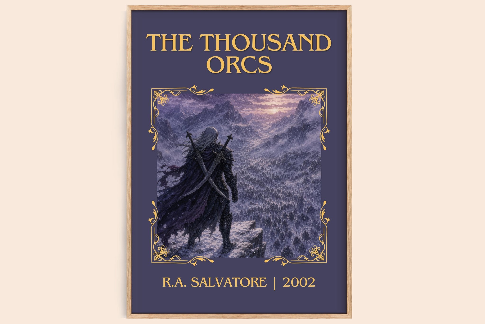 The Thousand Orcs Classic Book Art Print by R.A. Salvatore