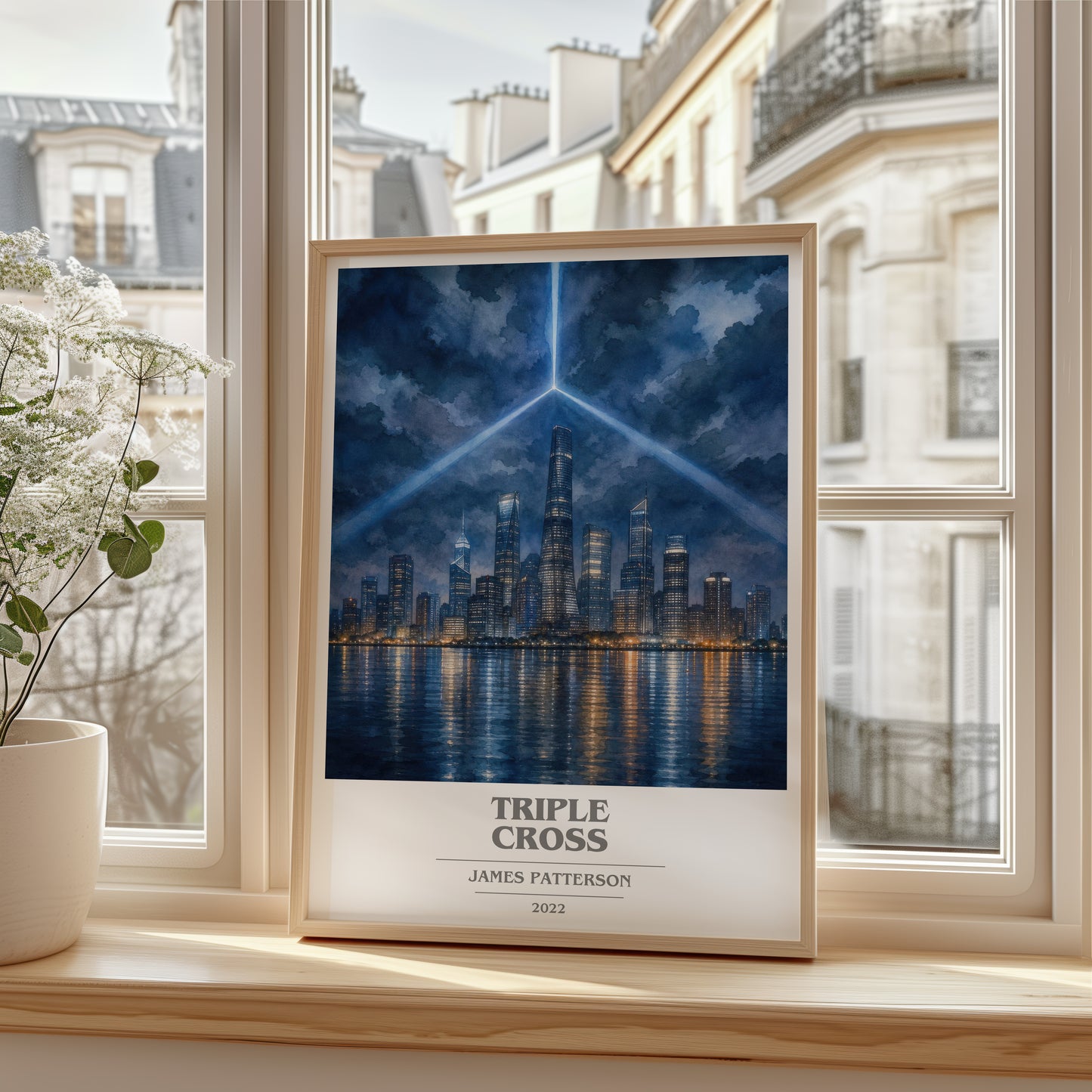 Triple Cross book cover poster colour and style options – James Patterson book art