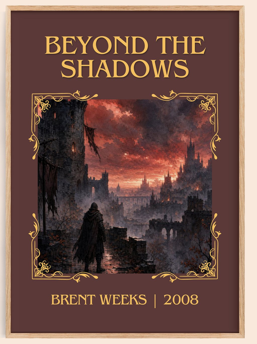 Beyond the Shadows Classic Book Art Print by Brent Weeks – book poster