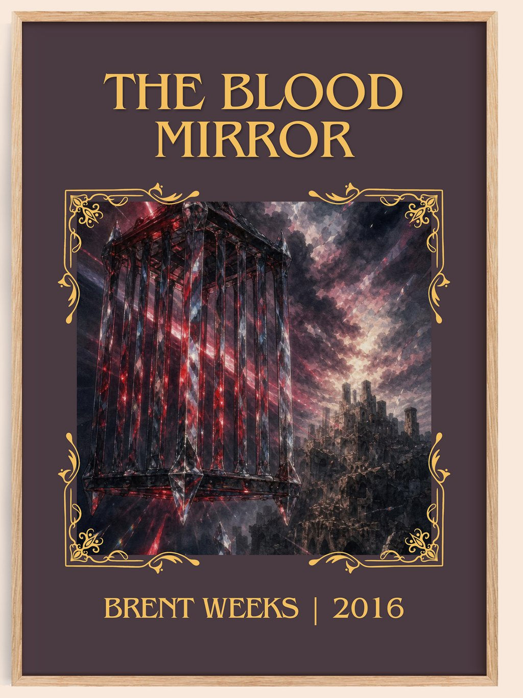 The Blood Mirror Classic Book Art Print by Brent Weeks – book poster